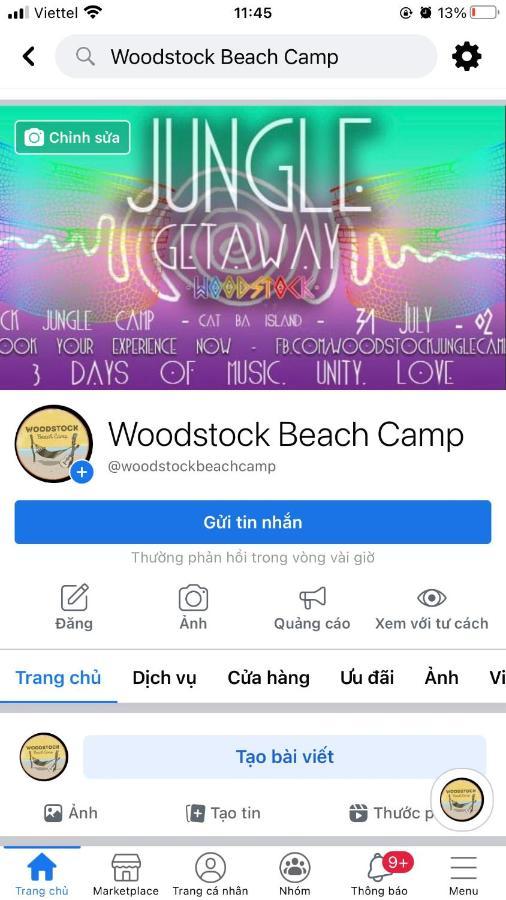 Woodstock Beach Camp Hien Hao Exterior photo